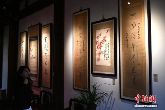 11月4日,福建福州,市民参观展览。中新社记者 吕明 摄