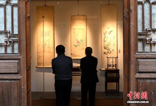 11月4日,福建福州,市民参观展览。中新社记者 吕明 摄