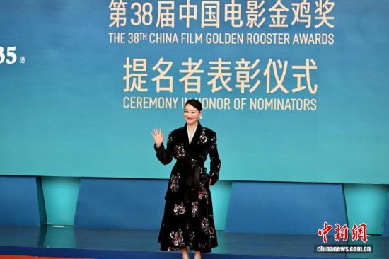 图为演员惠英红出席表彰仪式。中新社记者 王东明 摄 图为演员惠英红出席表彰仪式。中新社记者 王东明 摄