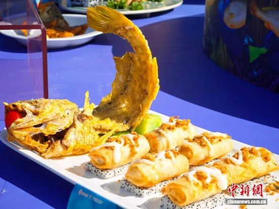 金丝黄鱼卷。吴允杰 摄 金丝黄鱼卷。吴允杰 摄