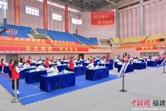 竞赛现场。福建省水产技术推广总站供图 竞赛现场。福建省水产技术推广总站供图