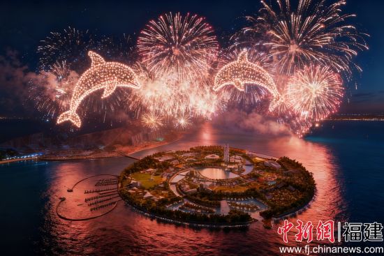 双鱼岛跨年烟花秀 双鱼岛跨年烟花秀