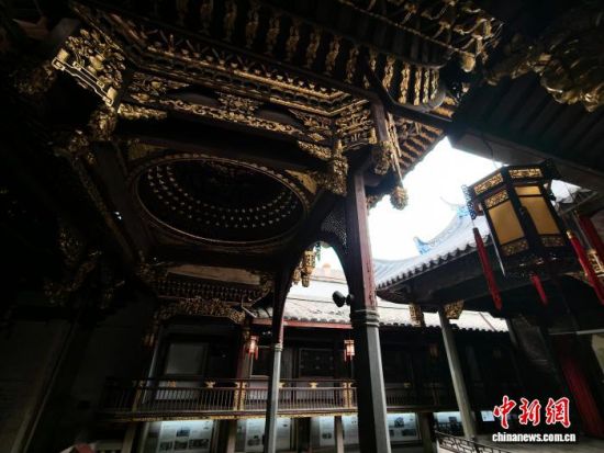 图为古田会馆内景。中新社记者 张斌 摄 图为古田会馆内景。中新社记者 张斌 摄