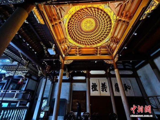 图为古田会馆内景。中新社记者 张斌 摄 图为古田会馆内景。中新社记者 张斌 摄