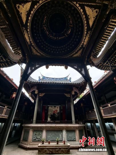 图为古田会馆内景。中新社记者 张斌 摄 图为古田会馆内景。中新社记者 张斌 摄