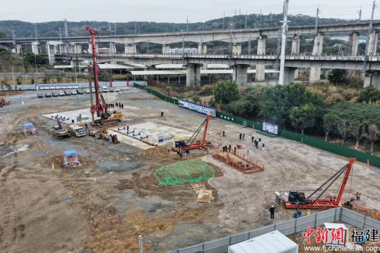 桩基施工现场 桩基施工现场