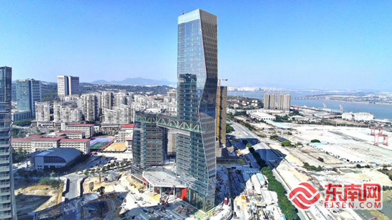 泉州东海“第一高楼”——泉州市海丝金融中心。图源:泉州发展集团 泉州东海“第一高楼”——泉州市海丝金融中心。图源:泉州发展集团