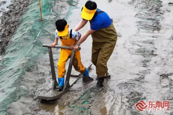 亲子接力跑。霞浦县融媒体中心 供图 亲子接力跑。霞浦县融媒体中心 供图