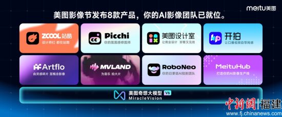 图为美图影像节推出的产品。美图公司 供图 图为美图影像节推出的产品。美图公司 供图