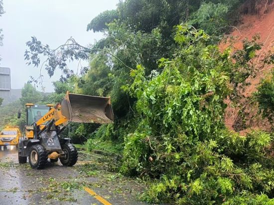 受此次台风影响,漳州多地相继出现路面积水、树木倒伏、边坡溜方、边沟淤堵等险情。漳州市公路事业发展中心供图 受此次台风影响,漳州多地相继出现路面积水、树木倒伏、边坡溜方、边沟淤堵等险情。漳州市公路事业发展中心供图