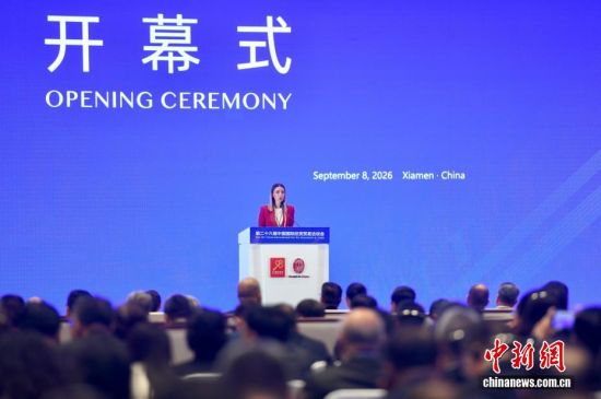 图为塞尔维亚副总理兼经济部长梅萨罗维奇发言。中新社记者 王东明 摄 图为塞尔维亚副总理兼经济部长梅萨罗维奇发言。中新社记者 王东明 摄